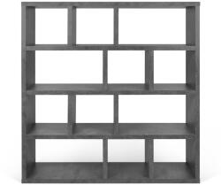 TemaHome Szürke könyvespolc beton dekorral 150x159 cm Berlin - TemaHome