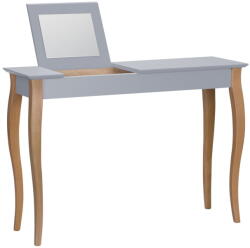 Ragaba Dressing Table szürke fésülködőasztal tükörrel, hosszúság 105 cm - Ragaba