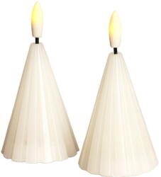 Sirius Fehér karácsonyi fénydekoráció 2 db-os ø 6 cm Laura - Sirius