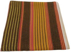 Jahu Sárga-barna darázsmintás munkás pamut törölköző 50x100 cm - JAHU collections
