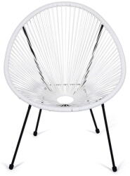 Bonami Fehér fém-műanyag kerti fotel Avocado Comfort - Bonami Selection