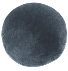 Tiseco Home Studio Marshmallow sötétkék mikroszálas díszpárna, ø 40 cm - Tiseco Home Studio