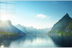 Wallity Üveg kép 100x70 cm Fjord - Wallity