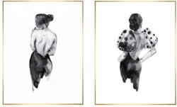 knor Kép szett 2 db-os 30x40 cm Woman Sketch - knor