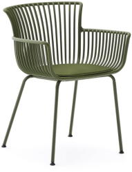 Kave Home Sötétzöld fém kerti szék Surpika - Kave Home