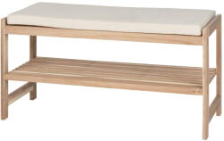 WENKO Natúr színű akácfa ülőkés cipőtartó Acina - Wenko