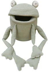 Lorena Canals Világoszöld textil játéktároló kosár ø 23x35 cm Fred the Frog - Lorena Canals