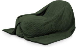 SLOWDOWN Zöld kordbársony gyerek babzsákfotel Cocoon 120 - SLOWDOWN