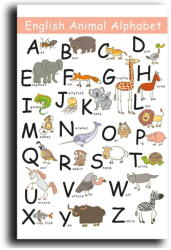 Wallity Gyerekszoba kép 45x70 cm Alphabet - Wallity