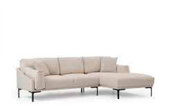 Hanah Home Leo világosbézs sarokkanapé, jobb oldali - Artie
