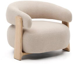 Kave Home Bézs zsenília fotel Granite - Kave Home - bonami - 322 286 Ft