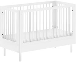 Vipack Fehér bükkfa babaágy állítható magassággal 60x120 cm Forrest - Vipack