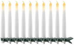 Sirius Fehér karácsonyi fénydekoráció 10 db-os ø 2 cm Carolin - Sirius