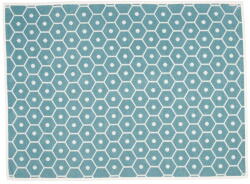 Pappelina Türkiz gyapjúkeverék takaró 140x180 cm Honey Turquoise - Pappelina