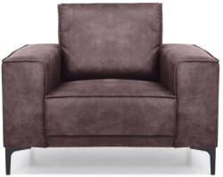 Scandic Copenhagen sötétbarna műbőr fotel - Scandic