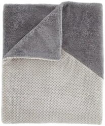 Catherine Lansfield Szürke mikroplüss takaró 130x170 cm Cosy Larsson Geo - Catherine Lansfield