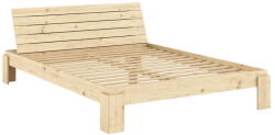 Karup Natúr színű borovi fenyő franciaágy ágyráccsal 160x200 cm Layers - Karup Design - bonami - 377 392 Ft