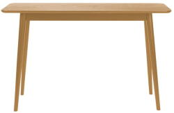 White Label Natúr színű konzolasztal tölgyfa dekoros asztallappal 40x120 cm Fabio - White Label