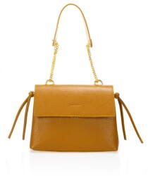 Federica Bassi Anna narancssárga bőrtáska - Federica Bassi