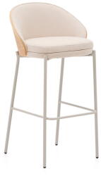 Kave Home Bézs-világos natúr színű bárszék (ülésmagasság 77 cm) Eamy - Kave Home