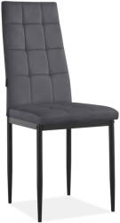 Støraa Antracitszürke bársony étkezőszék szett 2 db-os Becca - Støraa