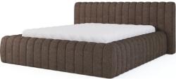 Eltap Barna kárpitozott ágyneműtartós franciaágy ágyráccsal 140x200 cm Carilla - ELTAP