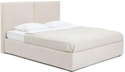 Bonami Bézs kárpitozott ágyneműtartós franciaágy ágyráccsal 180x200 cm Thessa Bold - Bonami Selection