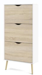 Tvilum Oslo cipősszekrény tölgyfa dekorációval - Tvilum