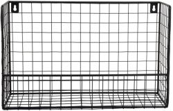 PT LIVING Fekete acél fali polc 40 cm Reja - PT LIVING