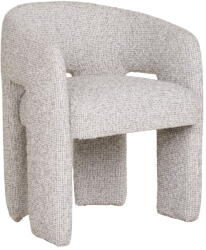 House Nordic Világosszürke kárpitozott karfás étkezőfotel Monroe - House Nordic