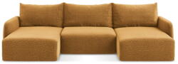Makamii Narancssárga kinyitható-tárolóhelyes sarokkanapé Kalena - Makamii