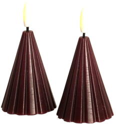 Sirius Borvörös karácsonyi fénydekoráció 2 db-os ø 6 cm Laura - Sirius