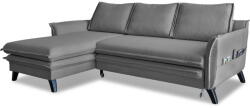 Miuform Charming Charlie sötétszürke kinyitható sarokkanapé, bal oldali - Miuform