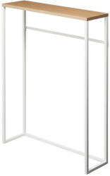 YAMAZAKI Fehér-világosbarna konzolasztal 18.5x60 cm Tower - YAMAZAKI