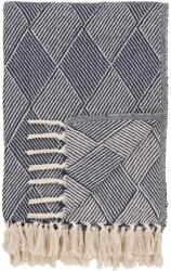 House Nordic Kék újrahasznosított pamut takaró 130x180 cm Izmir - House Nordic