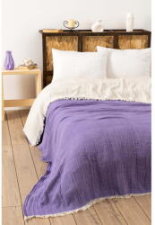 Mijolnir Lila muszlin ágytakaró franciaágyra 230x250 cm - Mijolnir