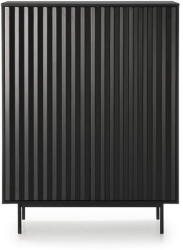 Teulat Sierra fekete magas komód 97x130 cm - Teulat
