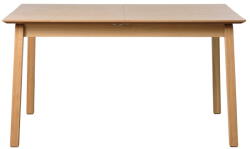 Unique Furniture Natúr színű bővíthető étkezőasztal tölgyfa dekoros asztallappal 95x200 cm Bari - Unique Furniture