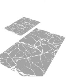 Mila Home Szürke fürdőszobai kilépő szett 2 db-os 60x100 cm Cracks - Mila Home