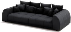 ROPEZ Fekete kordbársony kanapé 310 cm Vanessa - Ropez