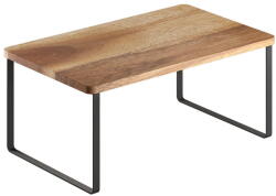 Metaltex Matt fekete-natúr színű fa kiegészítő polc 32x19 cm York - Metaltex