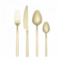 blomus Aranyszínű rozsdamentes acél evőeszköz készlet 16 db-os Stella - Blomus