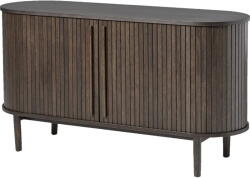 Unique Furniture Barna komód tolóajtóval, tölgyfa dekorral 140x76x45 cm Meta - Unique Furniture