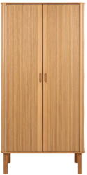 Actona Natúr színű ruhásszekrény tölgyfa dekorral 100x200x55 cm Langley - Actona