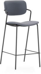 Marckeric Sötétszürke bárszék szett 2 db-os (ülésmagasság 68 cm) Maika - Marckeric
