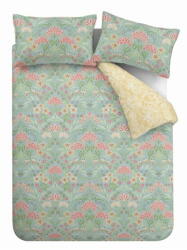 RHS Sárga-zöld kétszemélyes hosszabbított pamut ágyneműhuzat 230x220 cm Art Deco Hydrangea - RHS