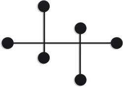 Kalune Design Fekete fém fali fogas Dama - Kalune Design