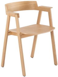 GAZZDA Natúr színű tölgyfa karfás étkezőszék Flip - Gazzda