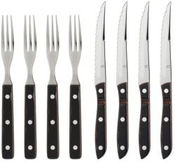 Gense Fekete-ezüstszínű rozsdamentes acél evőeszköz készlet 8 db-os Old Farmer Classic - Gense