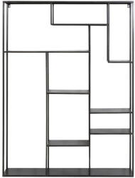 Light & Living Fekete többszintes fém fali polc Talara - Light & Living